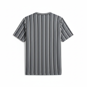 Grey Striped T-Shirt Back View