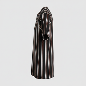 Black Striped T-Shirt Side View