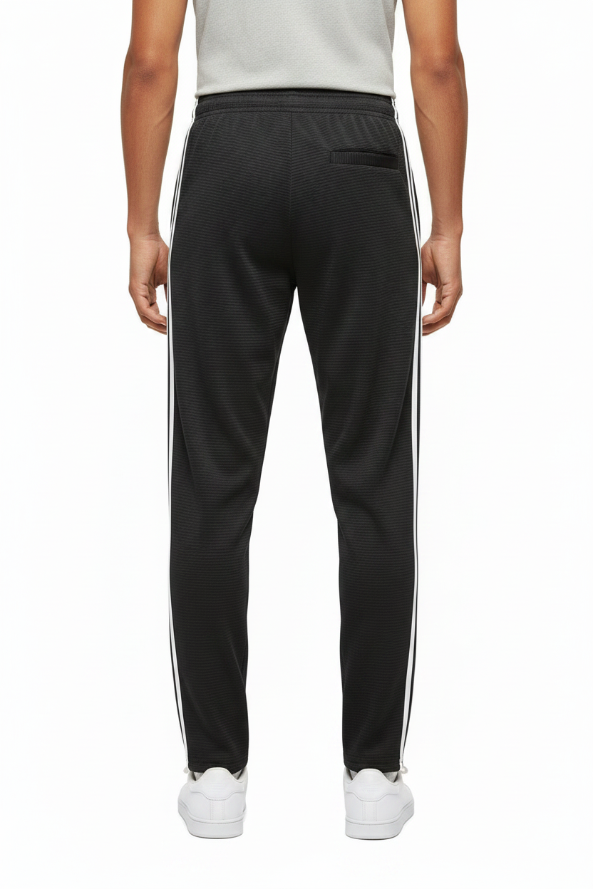 Black Track Pants Back View